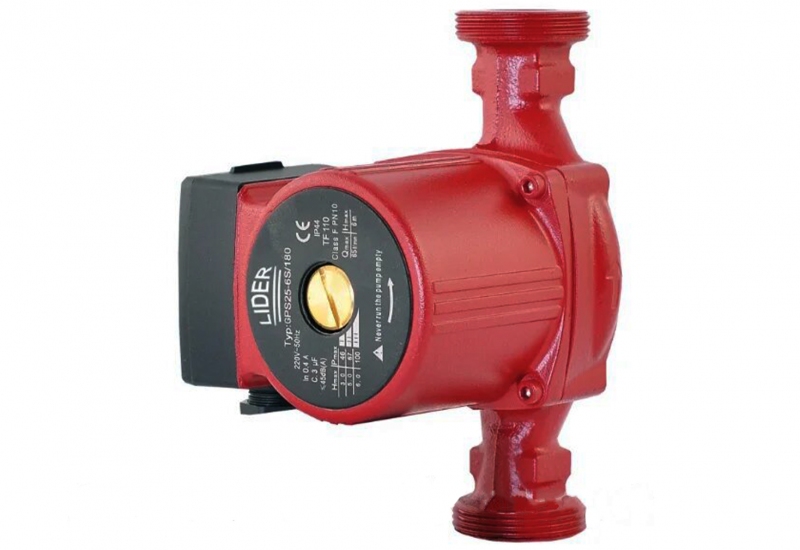 Насос циркуляционный LIDER LPS 25-60-180 с гайками 6 - Золотые ворота
